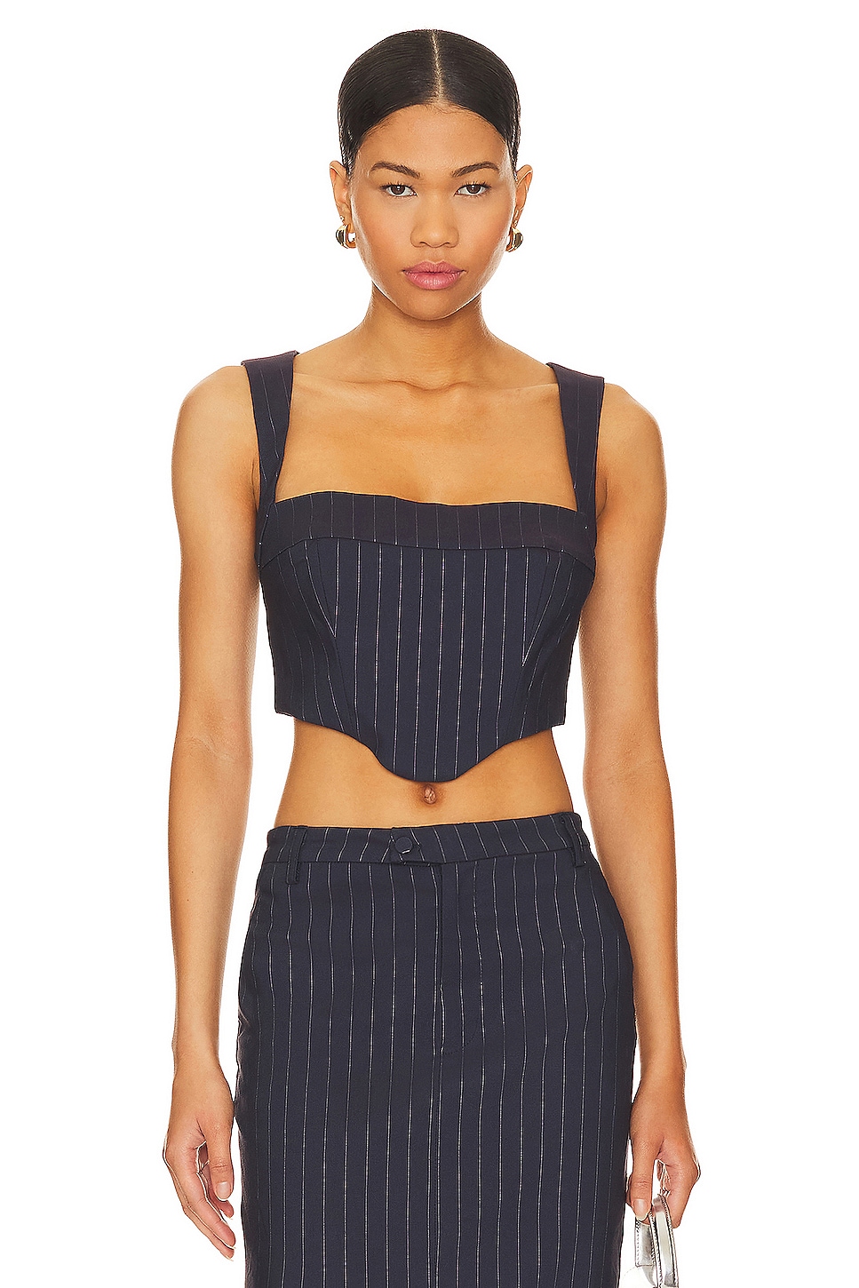 Бюстье Bardot Sian, цвет Navy Pinstripe