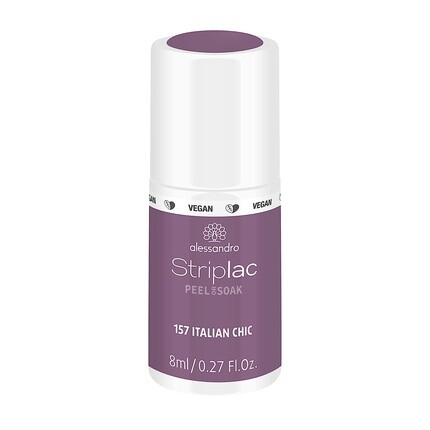 

Лак для ногтей Striplac Peel Or Soak Vegan Italian Chic Led красно-коричневого цвета, 8 мл, Alessandro