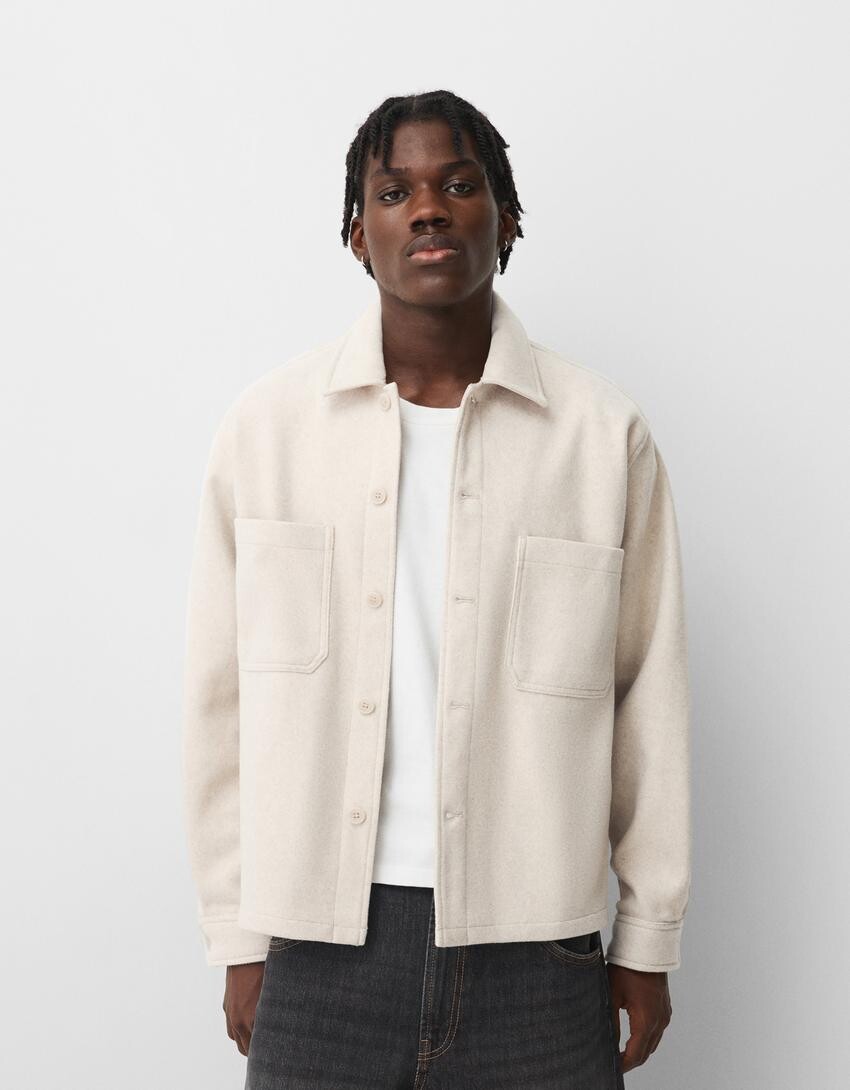 

Фланелевая рубашка Bershka, желтый