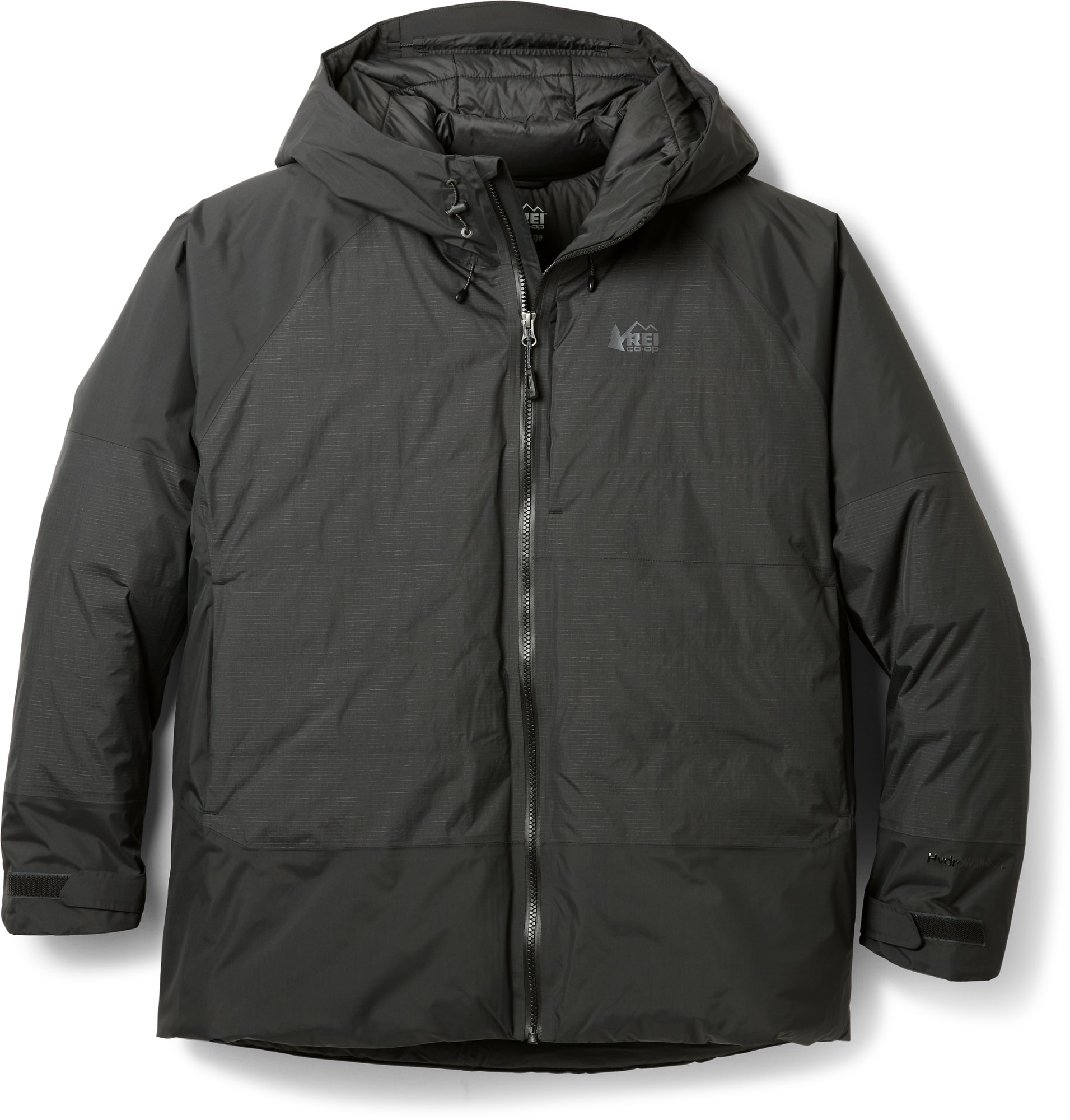 Пуховая гибридная куртка Stormhenge — женские размеры больших размеров REI Co-op, черный