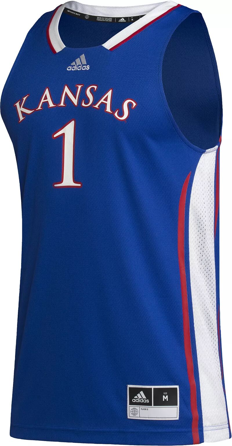 

Мужская синяя майка Adidas Kansas Jayhawks Swingman