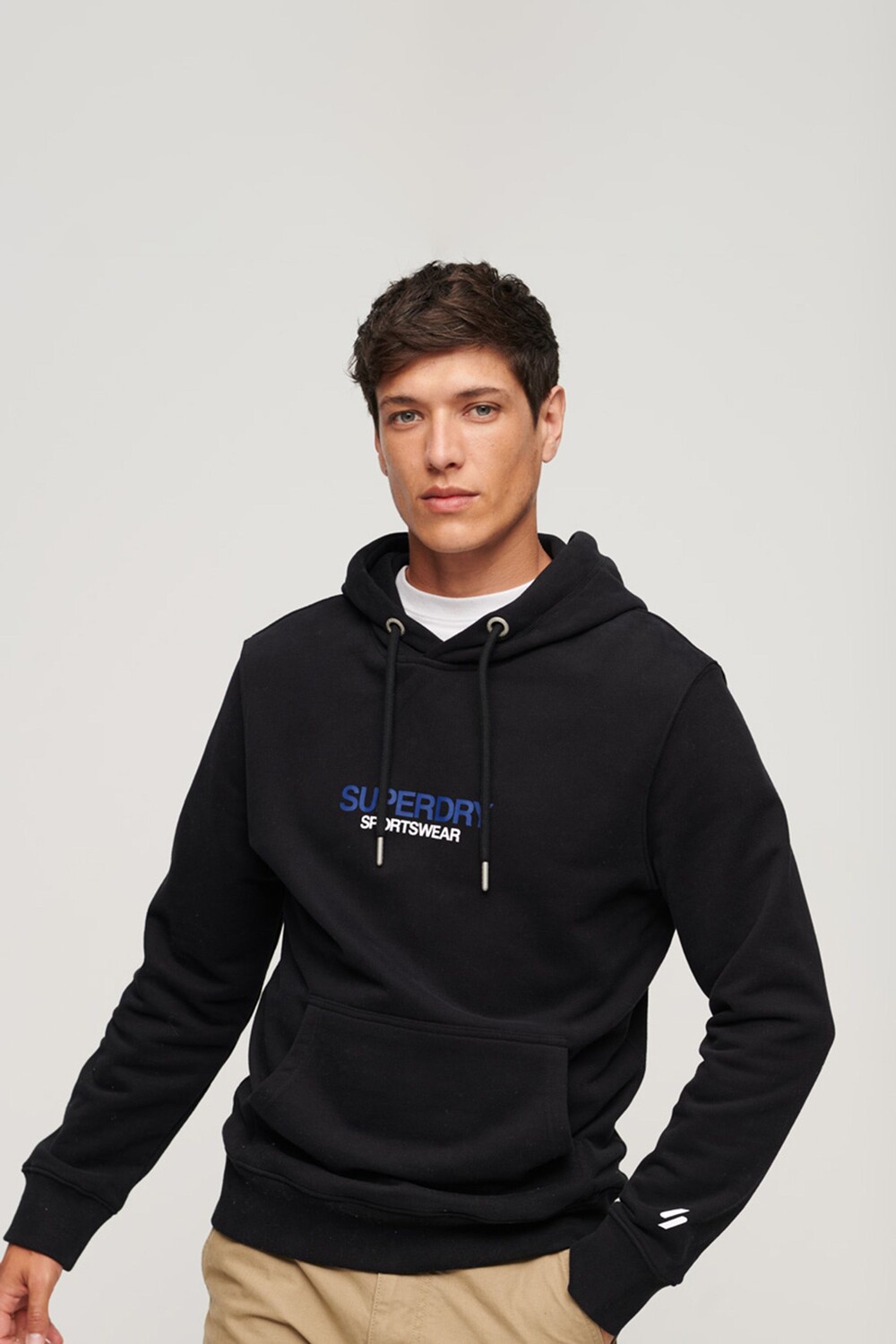

Свободное худи Sportswear с логотипом Superdry, черный
