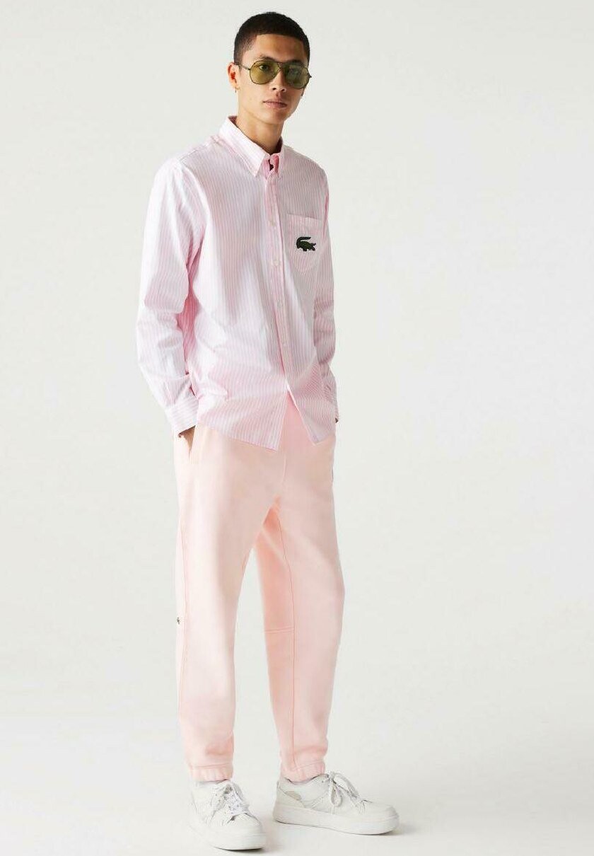 

Рубашка Lacoste ЛОГОТИПЫ, цвет pink white