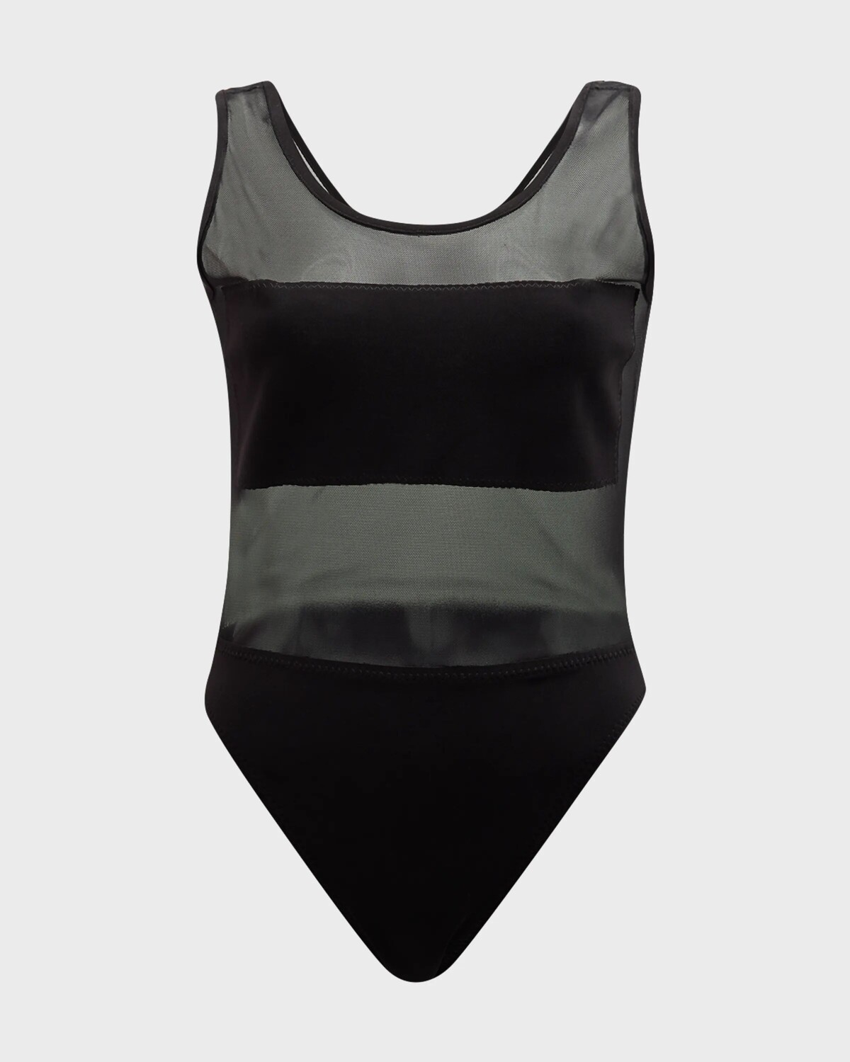 

Цельный купальник Dash Dash в сетку Norma Kamali, цвет Black/Black Mesh