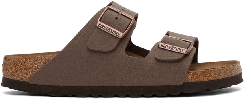 

Коричневые узкие сандалии Arizona Birkenstock