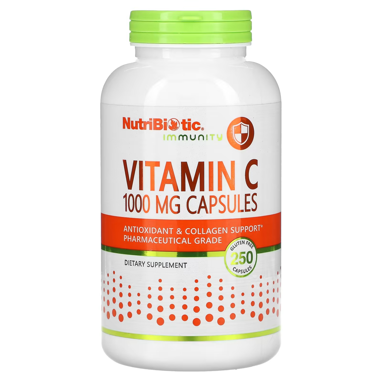 Витамин С NutriBiotic Immunity 1000 мг, 250 капсул nutribiotic immunity витамин c 1000 мг 100 веганских таблеток