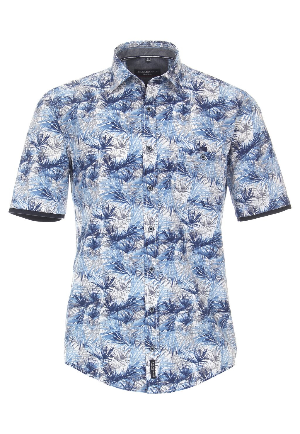 

Рубашка FREIZEIT KURZARM PRINT CASUAL FIT CASAMODA, цвет sattes mittelblau
