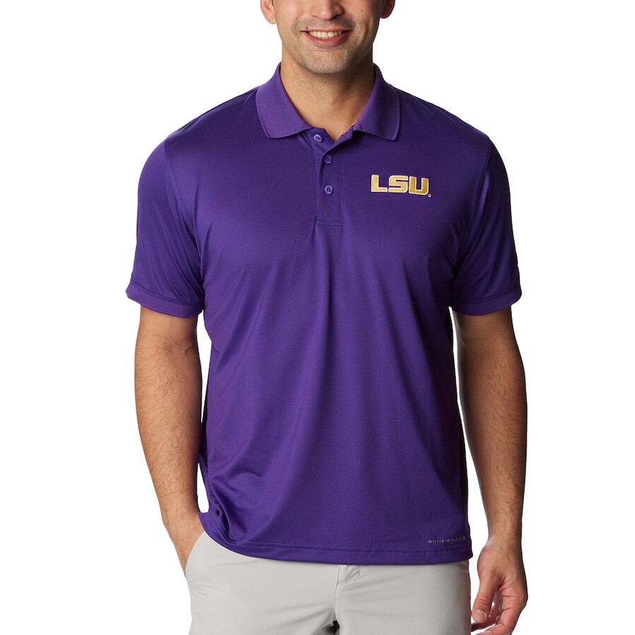 

Поло с коротким рукавом Columbia Lsu Tigers, фиолетовый