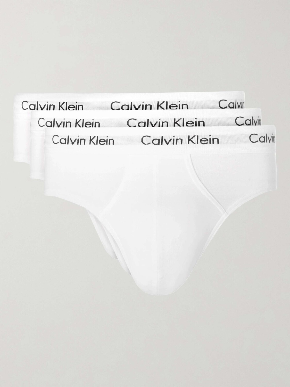 

Комплект из трех трусов из эластичного хлопка CALVIN KLEIN UNDERWEAR, белый