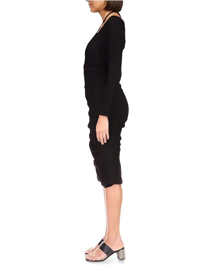 

Платье Sanctuary Halter Midi Knit Dress, черный