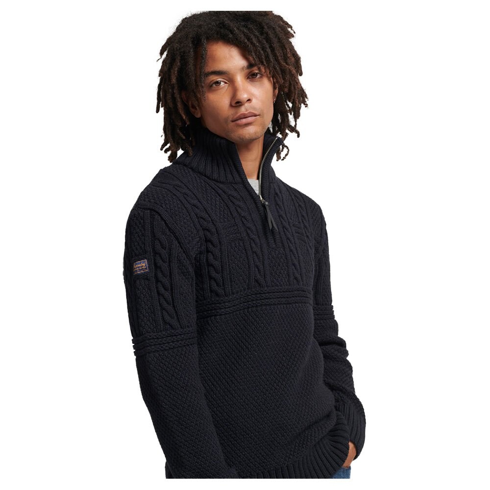 

Свитер Superdry Jacob Henley, черный