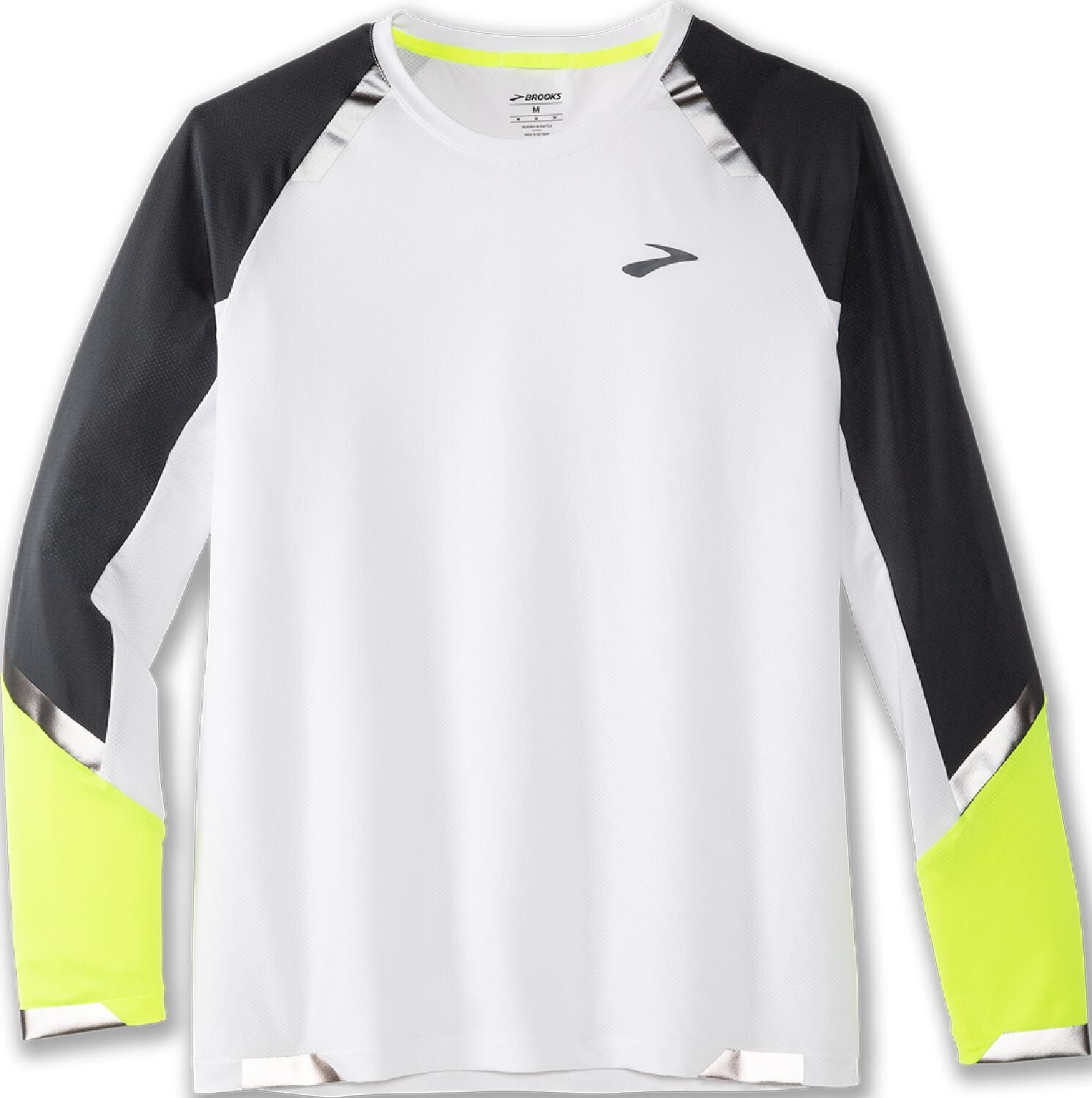 

Рубашка Run Visible с длинными рукавами, мужская Brooks, белый