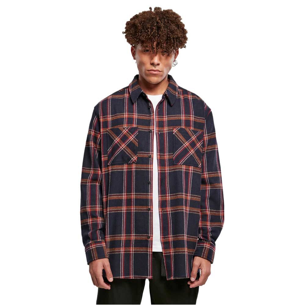 

Рубашка с длинным рукавом Urban Classics Heavy Long Oversized Checked, синий