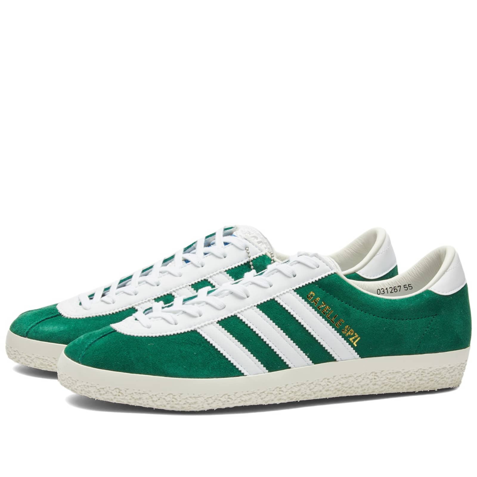 цена Кроссовки Adidas Spzl Gazelle, цвет Dark Green & White