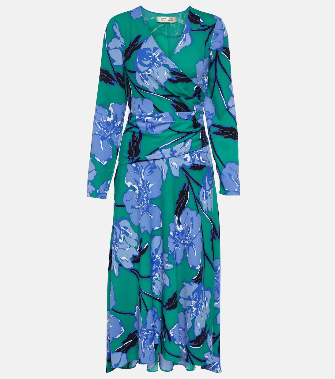 Платье миди feronia из крепа с цветочным принтом Diane Von Furstenberg, мультиколор bailey diane gandhi