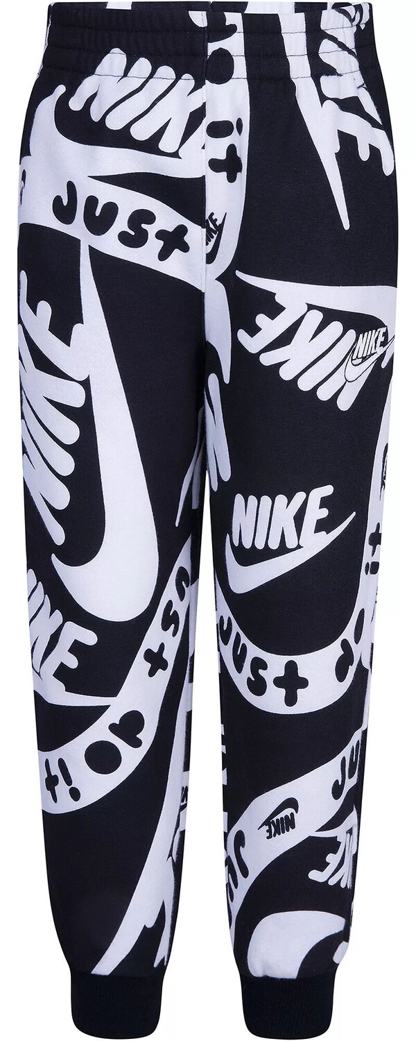 

Флисовые джоггеры с принтом для клуба Nike Little Boys Sportswear, черный