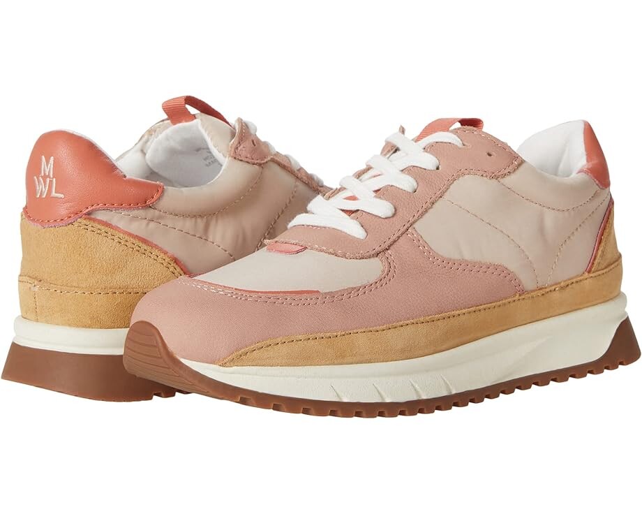 

Кроссовки Madewell Kickoff Trainer Sneakers in Recycled Nylon and Pink Nubuck, розовый