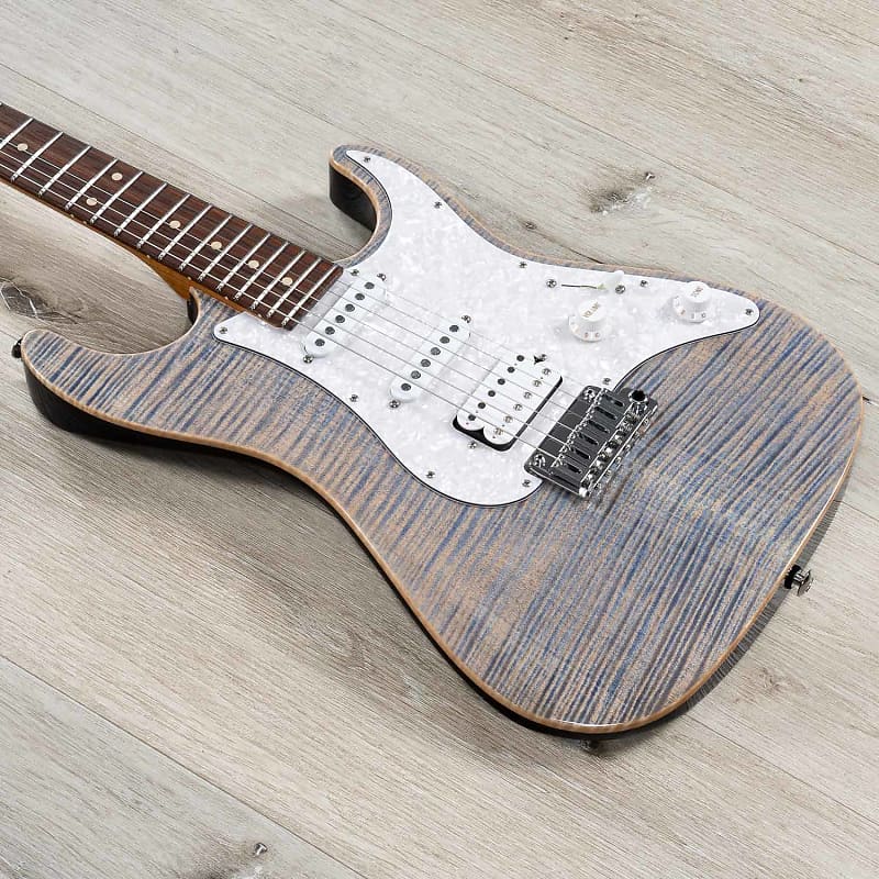 цена Электрогитара Suhr Standard Plus HSS Guitar, Pau Ferro Fingerboard, Trans Blue Denim Slate