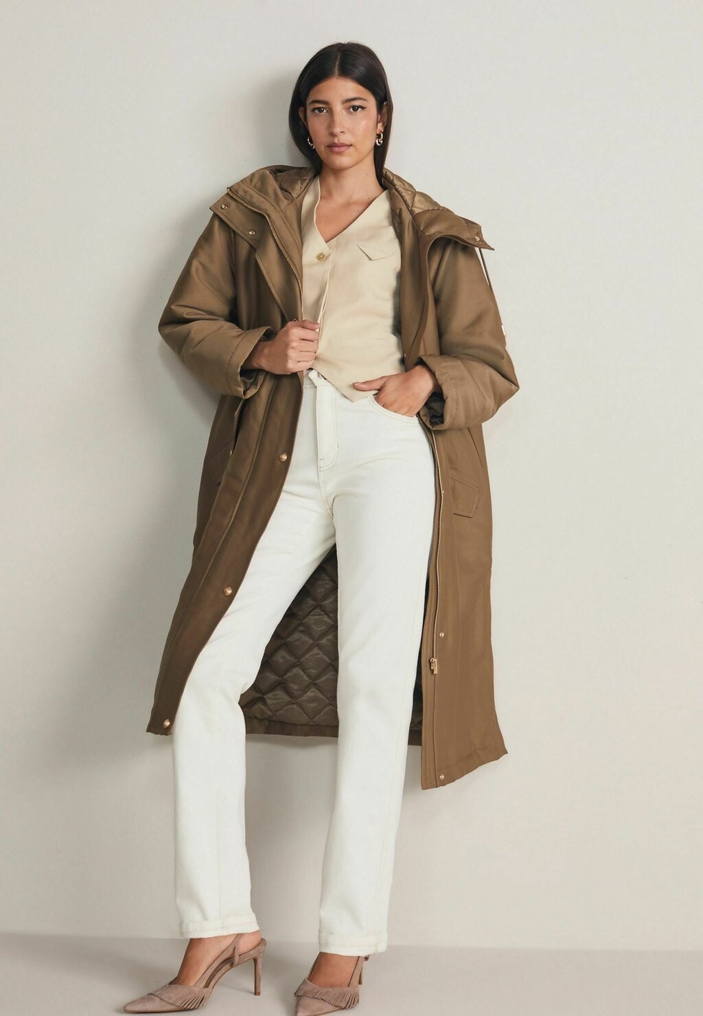 

Парка Regular Fit Next, цвет fawn brown