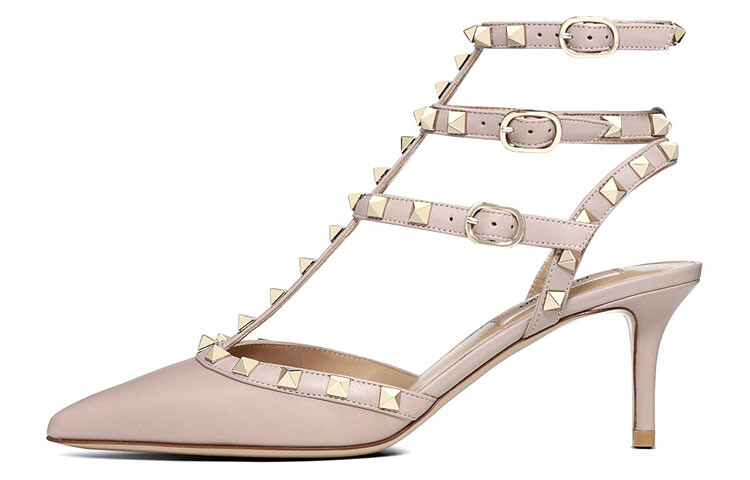 

Розовые туфли на высоком каблуке Valentino Wmns Rockstud