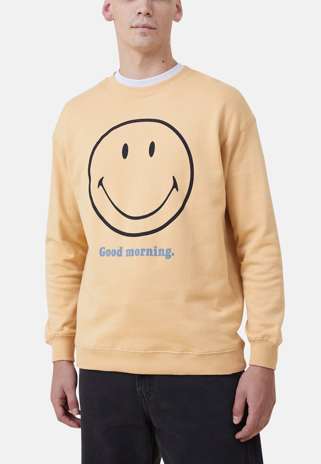 

Толстовка SMILEY CREW Cotton On, цвет yellow