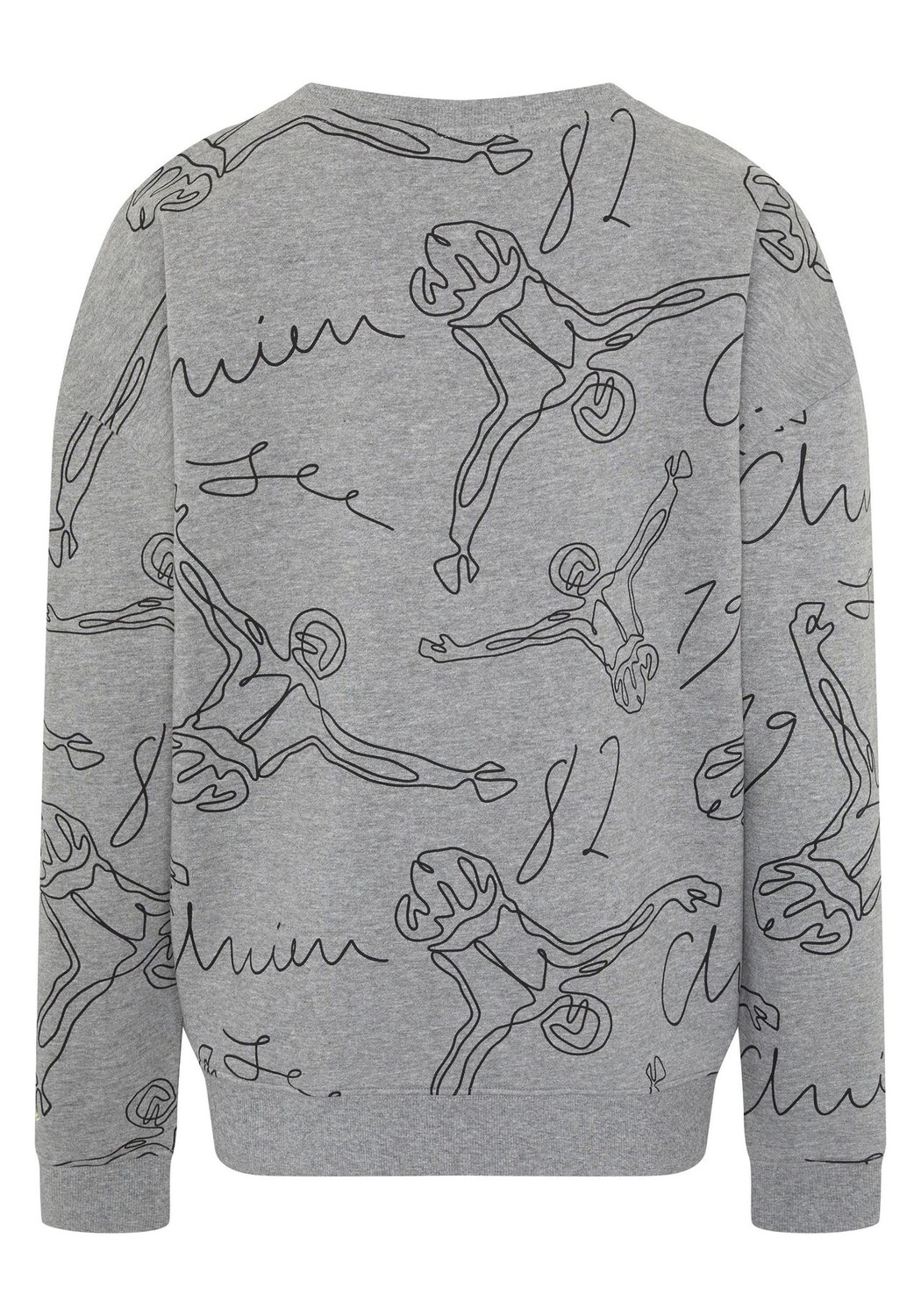

Толстовка с художественным рисунком этикетки CHIEMSEE, цвет Medium Grey Black
