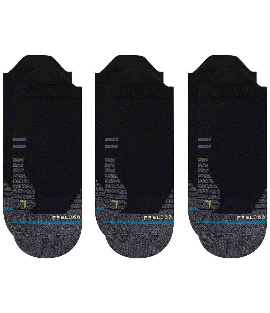Носки-неявки Stance Run Light, набор из 3 штук, черный