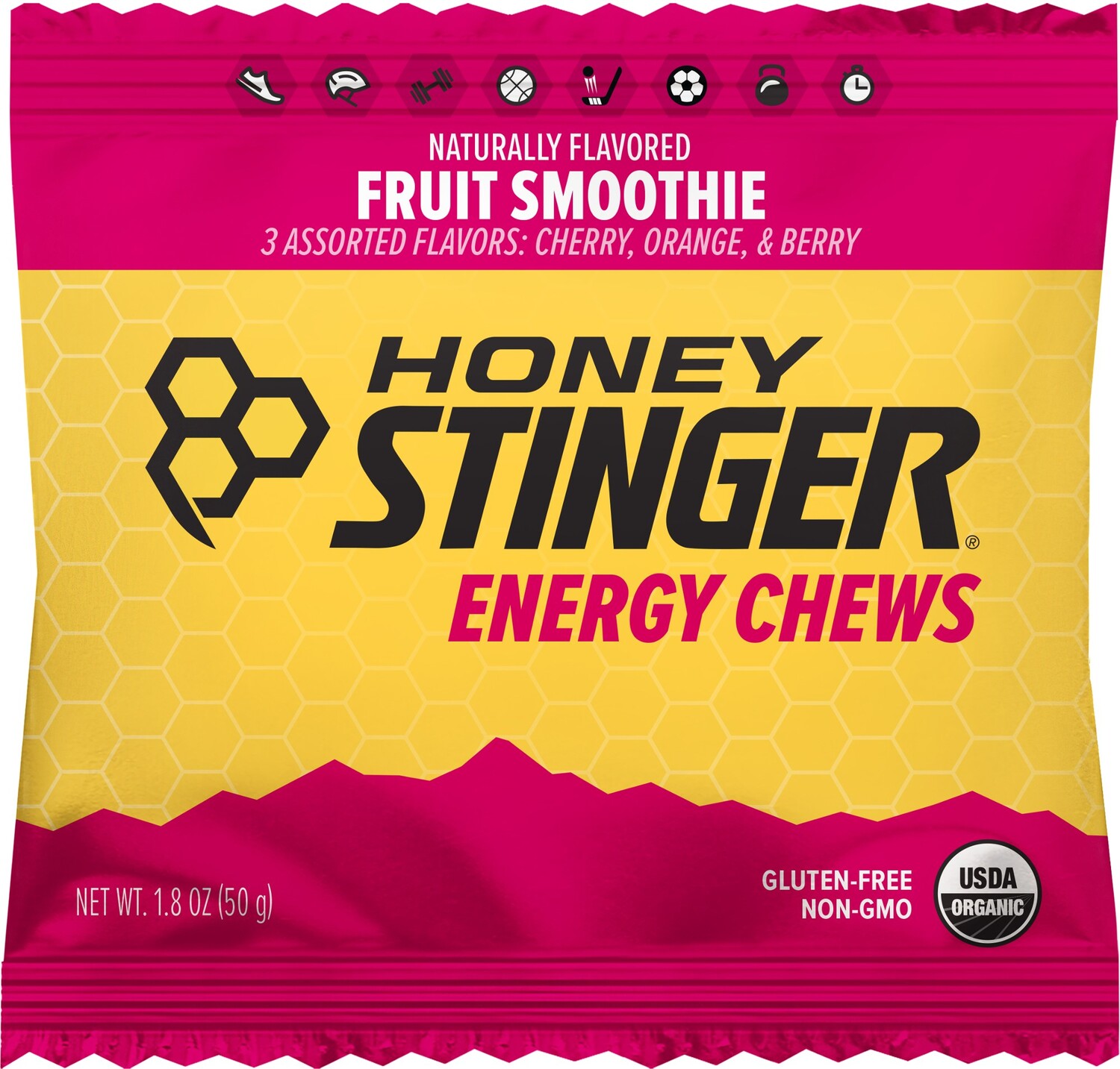 Органические энергетические жевательные конфеты Honey Stinger