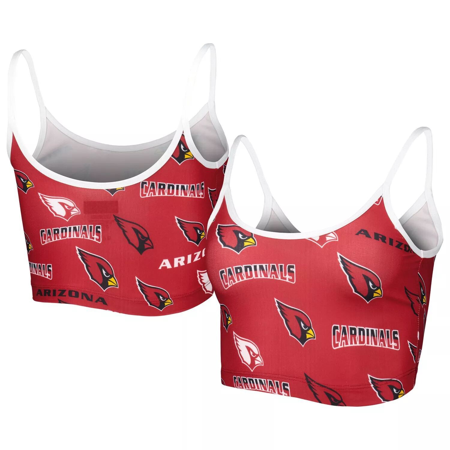 

Женские модели Concepts Sport Cardinal/Белый Arizona Cardinals Breakthrough Allover Knit Sports Bra