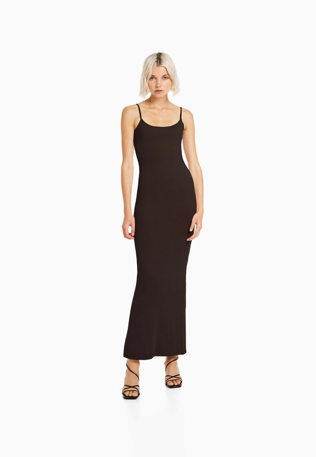 

Длинное платье Bershka, коричневый