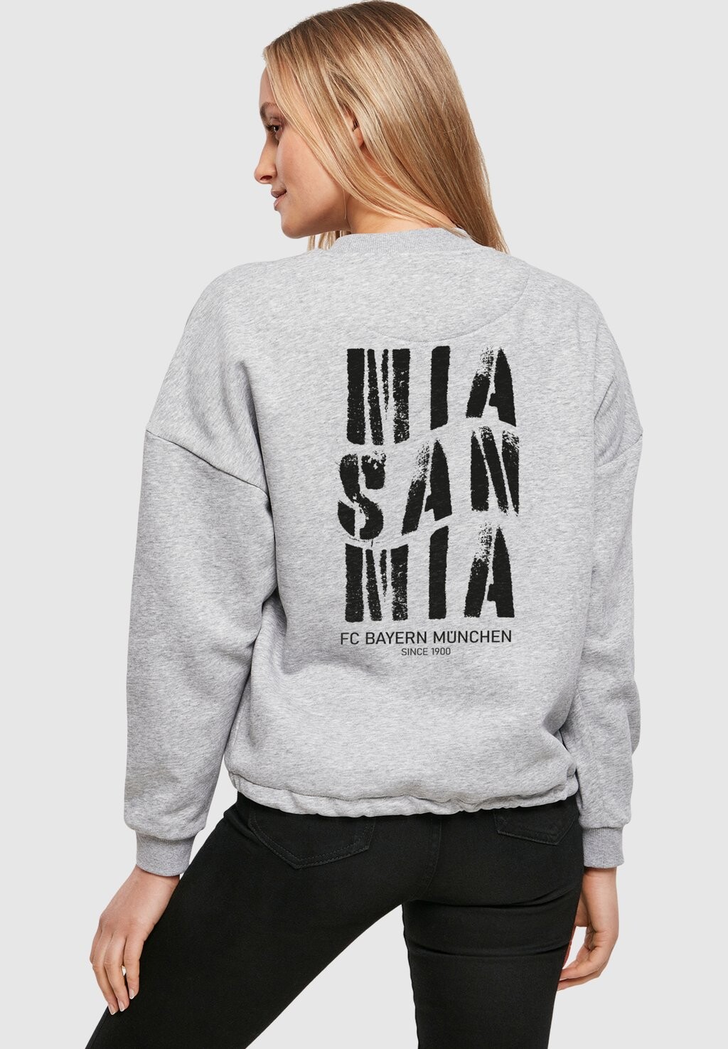 

Толстовка OVERSIZED CREWNECK FC Bayern München, цвет heather grey