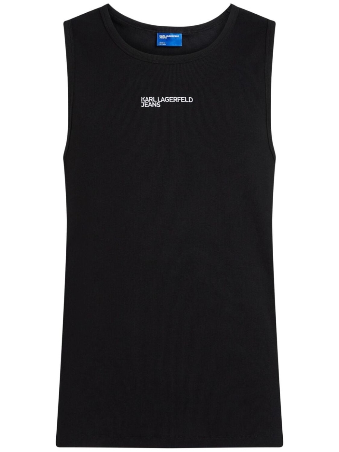 

Karl Lagerfeld Jeans ребристая майка, черный