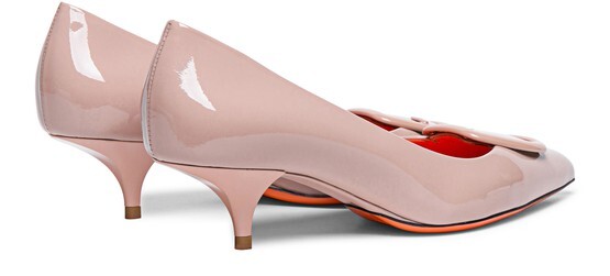 

Корты из лакированной кожи Santoni