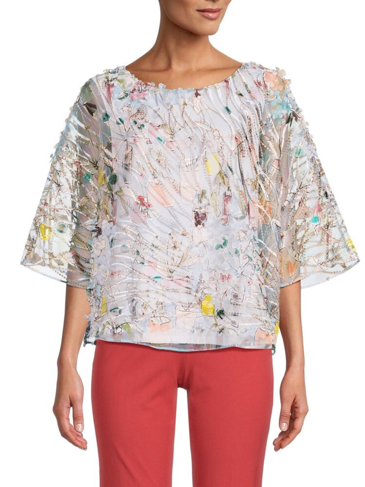 

Цветочный топ In2 By In Cashmere, цвет Summer White Multi