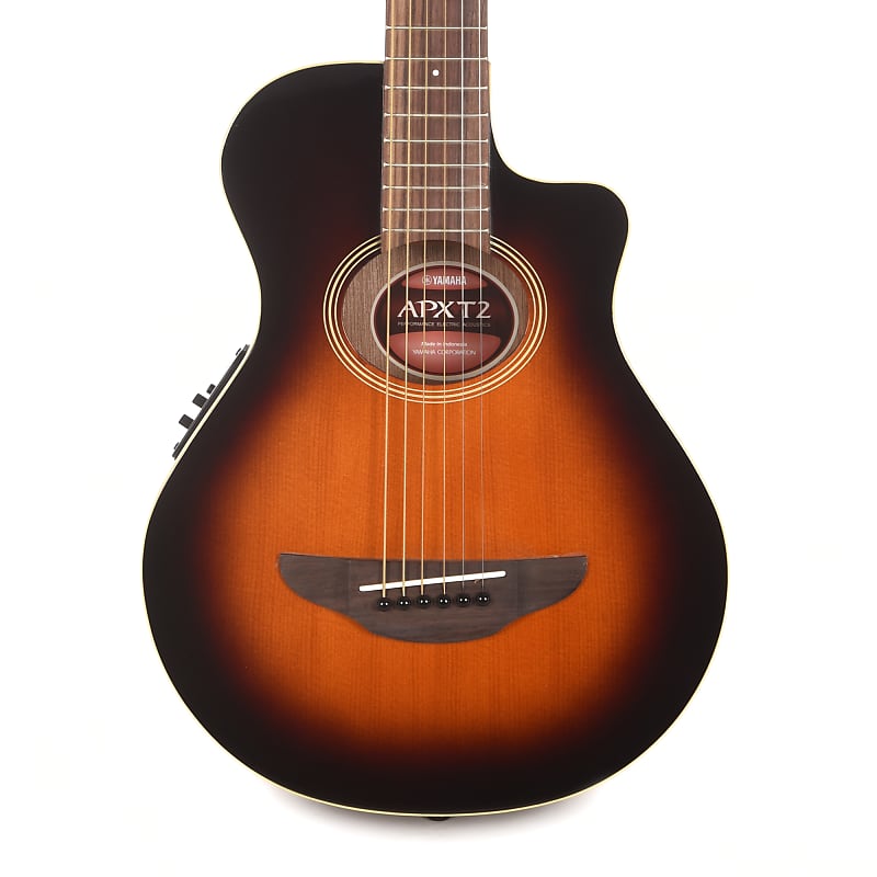 Акустическая гитара Yamaha APXT2 3/4-Size Thinline Spruce/Meranti Old Violin Sunburst w/Pickup цена и фото
