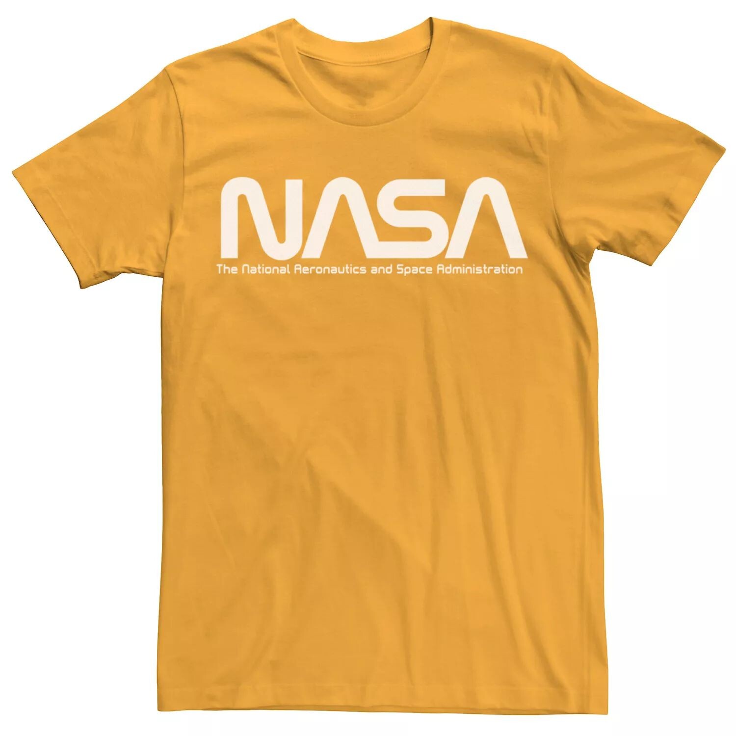 

Мужская белая футболка с простым логотипом NASA Licensed Character, Белый