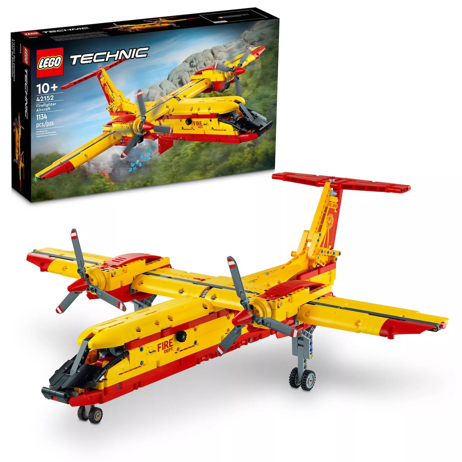 LEGO Technic Firefighter Aircraft 42152 Набор строительных игрушек (1134  детали) LEGO – заказать из-за границы с доставкой в «CDEK.Shopping»