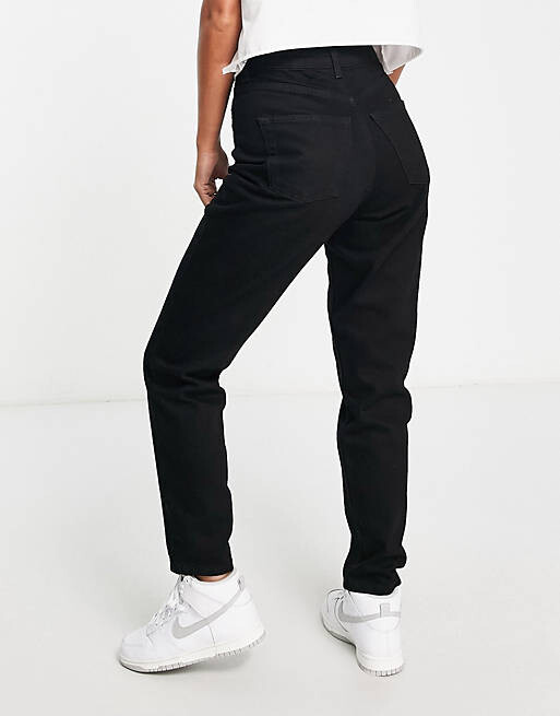 

Черные джинсы Topshop Mom