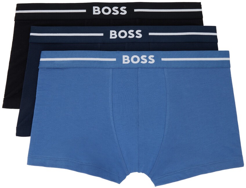 

Комплект из трех разноцветных боксеров Boss, цвет Patterned