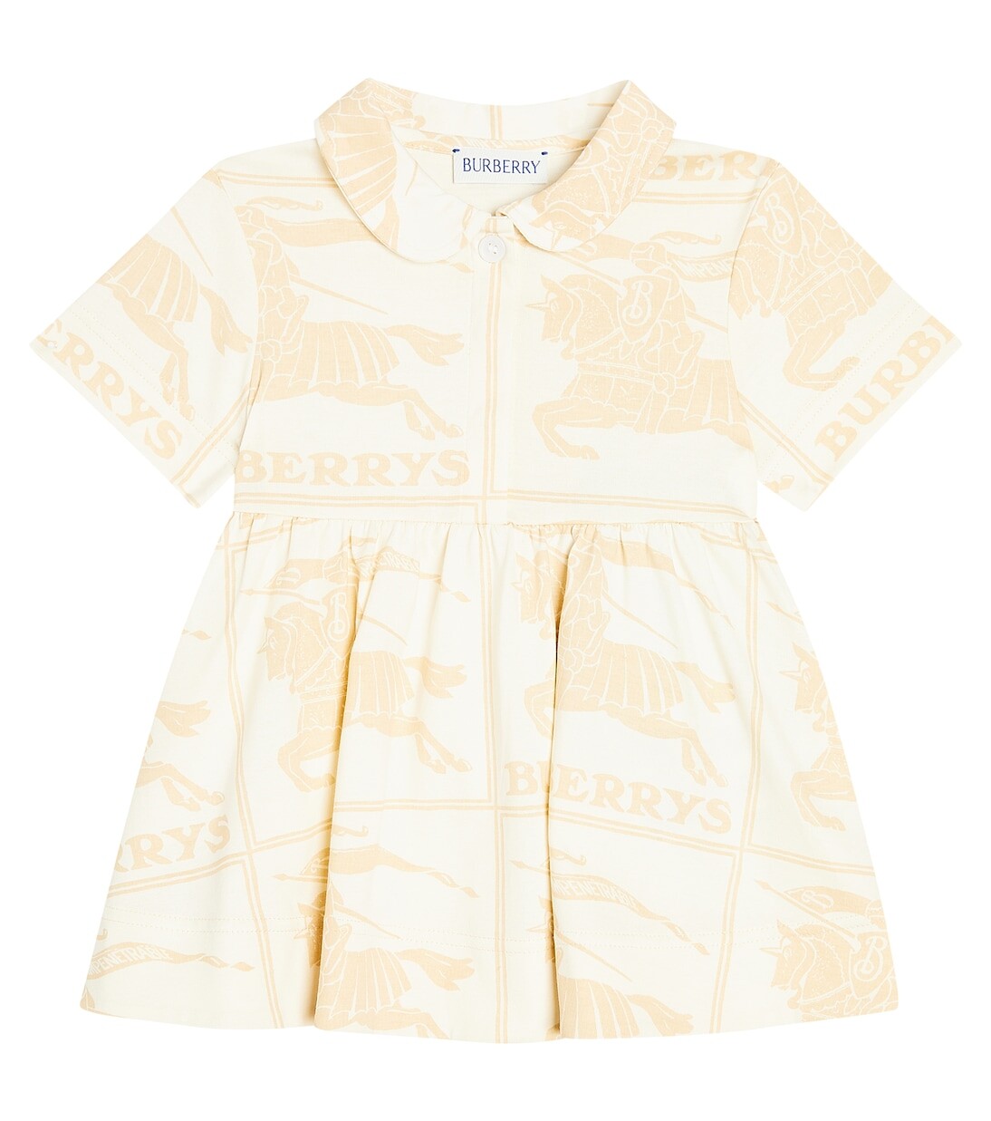 

Платье из хлопкового джерси с принтом baby ekd Burberry Kids, мультиколор