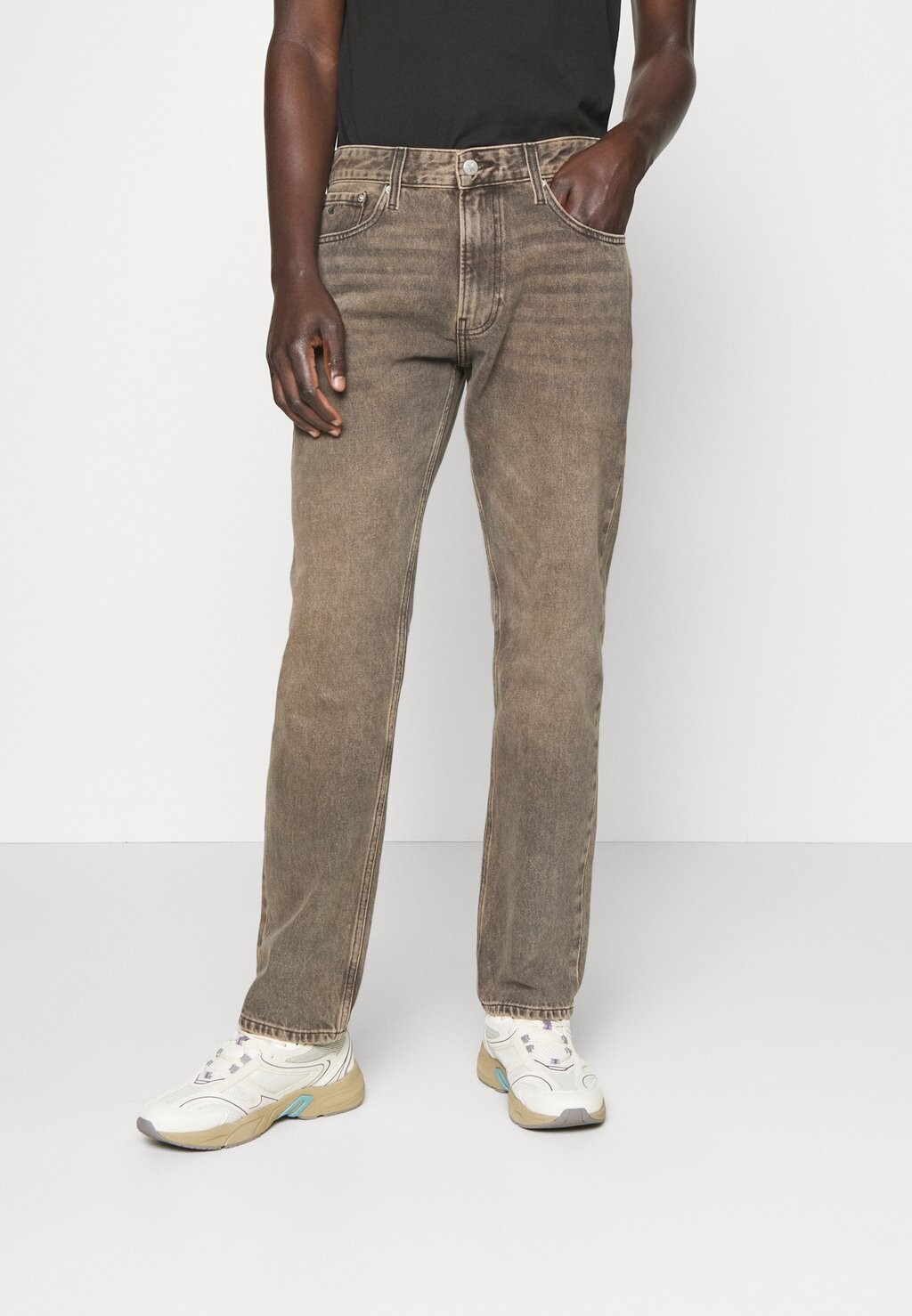 

Прямые джинсы Calvin Klein Jeans, серый деним