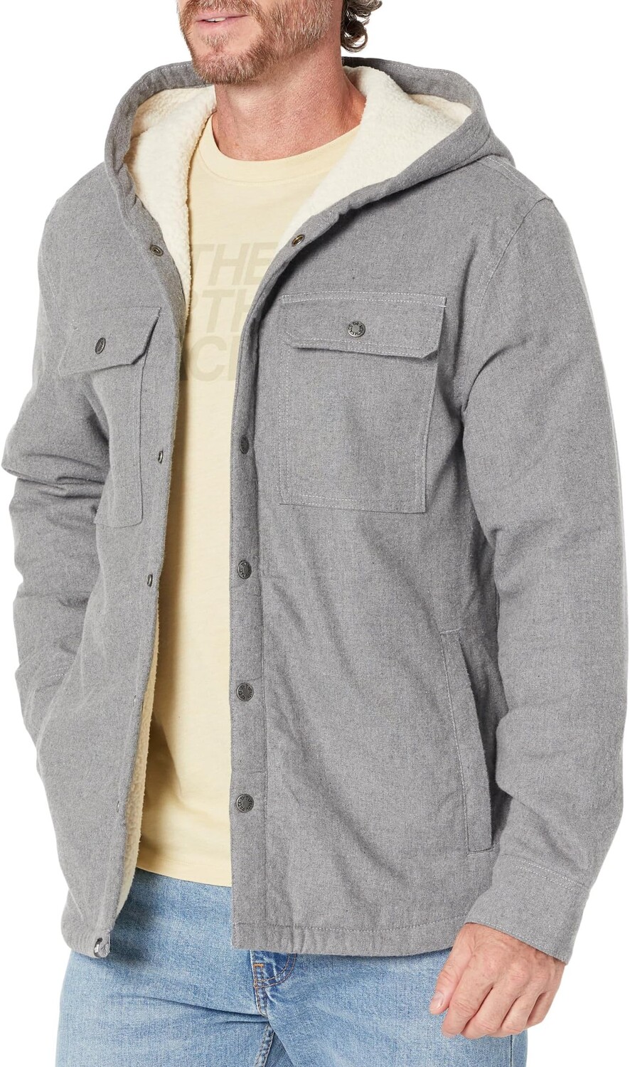 

Рубашка в стиле Кэмпшир с капюшоном The North Face, цвет TNF Medium Grey Heather