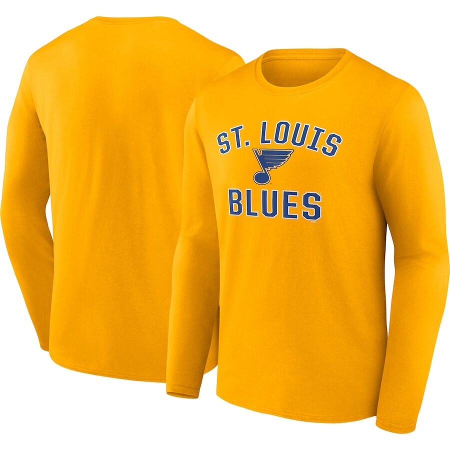 

Футболка с длинным рукавом Fanatics Branded St Louis Blues, золотой