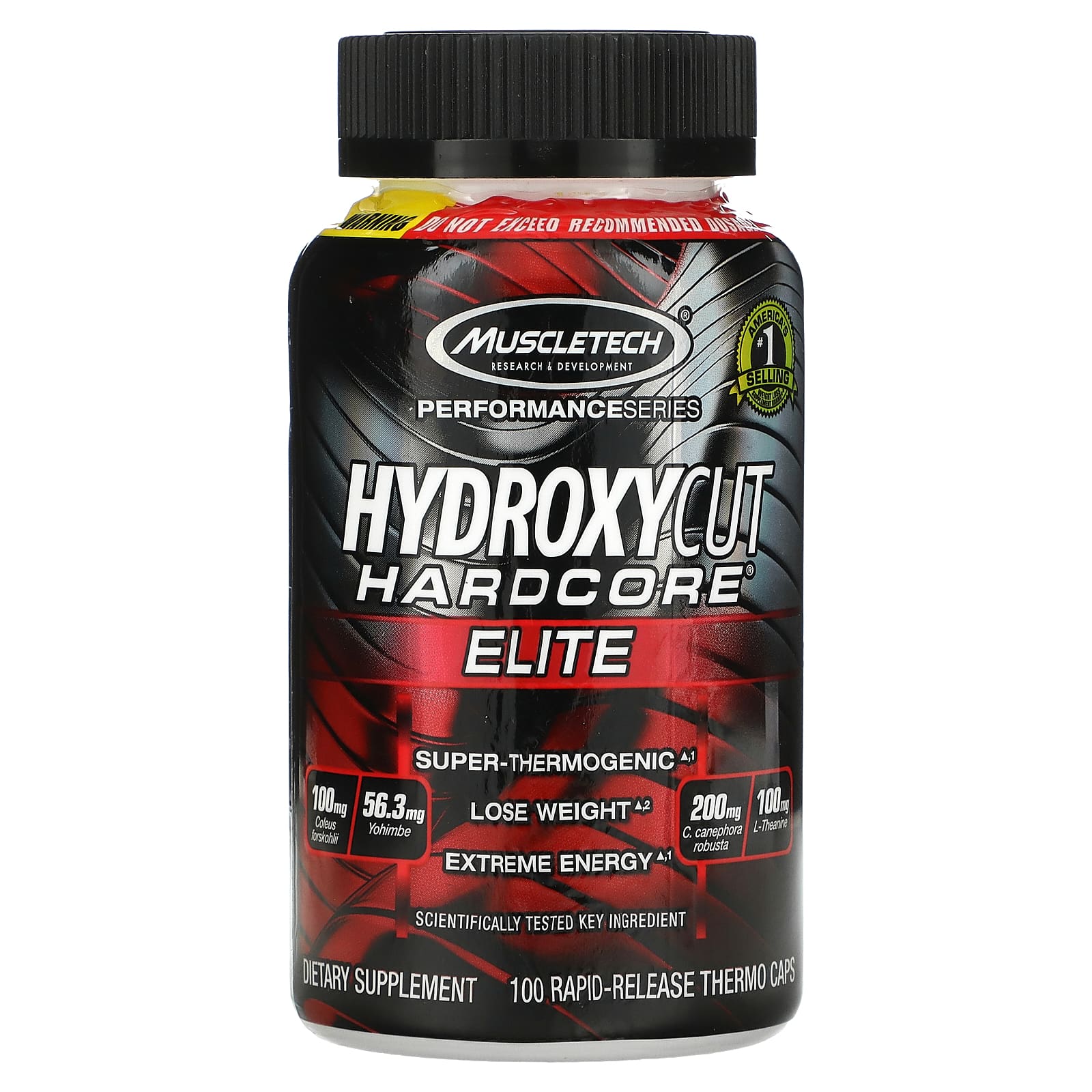 Hydroxycut Performance Series Hydroxycut Hardcore Elite 100 термокапсул быстрого высвобождения