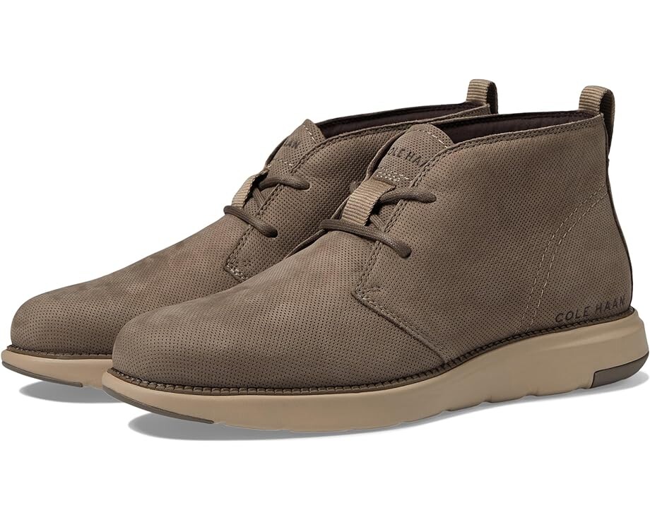 

Ботинки Cole Haan Grand Atlantic Chukka WR, цвет Morel Nubuck Micro Perf