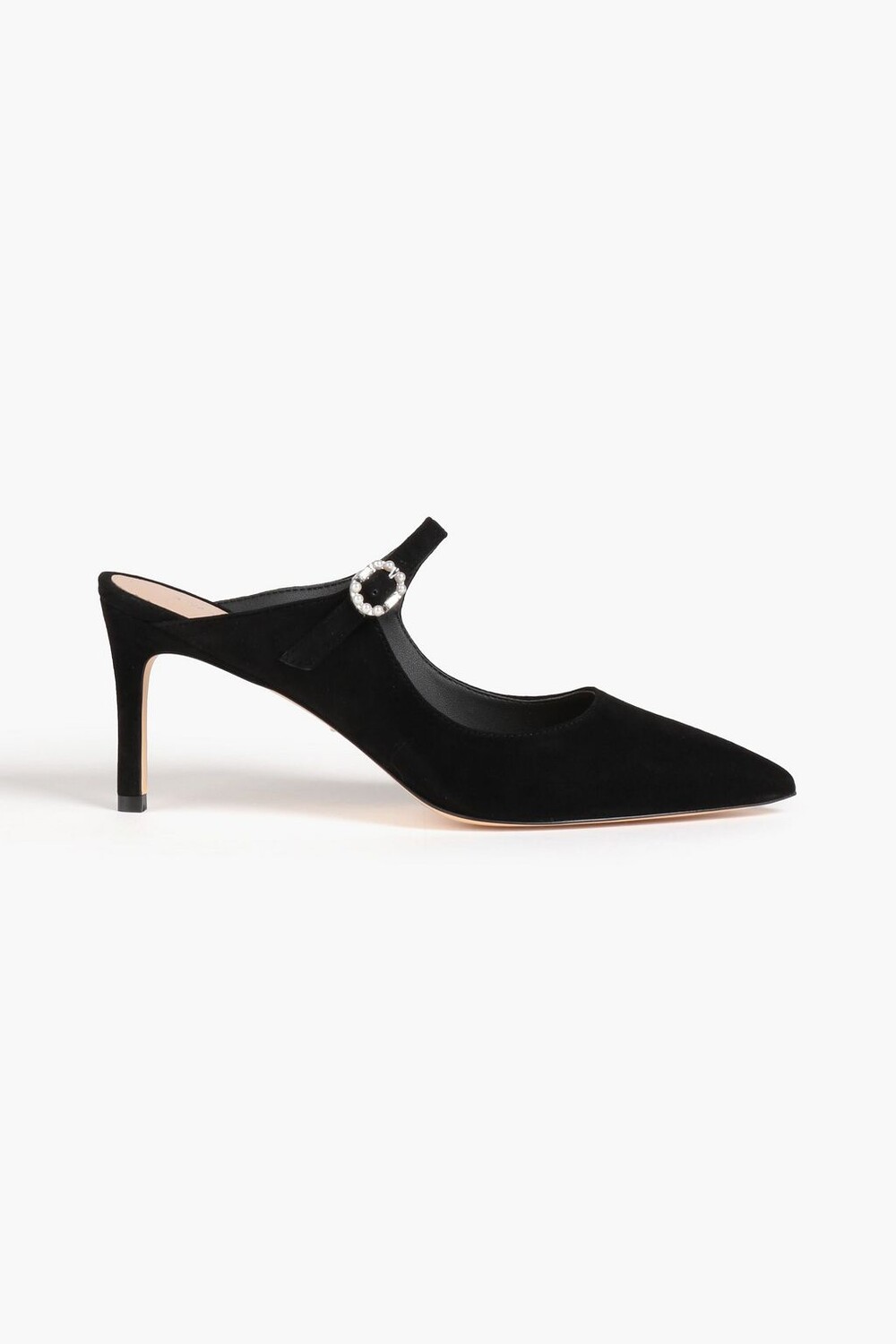 

Замшевые мюли Dazzle 75 с декором STUART WEITZMAN, черный
