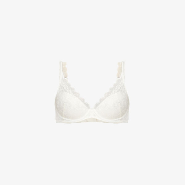 

Бюстгальтер с глубоким вырезом из эластичного кружева lace perfection Wacoal, цвет gardenia
