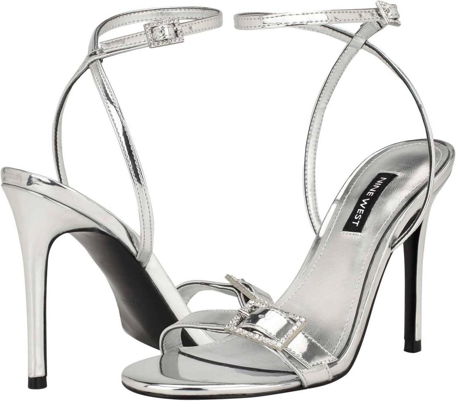 Босоножки Moras Nine West, цвет Silver Mirror Metallic