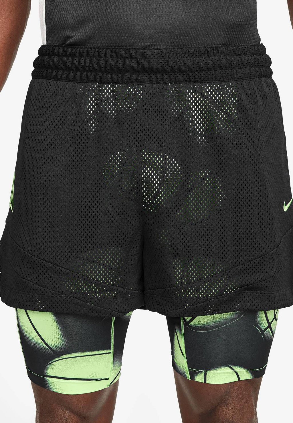 Спортивные шорты Nike, цвет black/lime blast