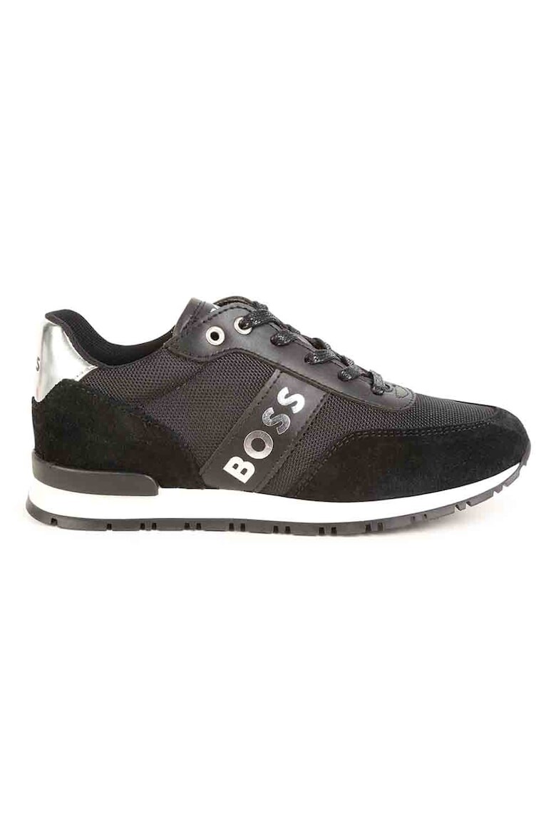 

Кроссовки с логотипом и низким профилем Boss Kidswear, черный